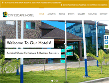 Tablet Screenshot of cityescapehotels.com